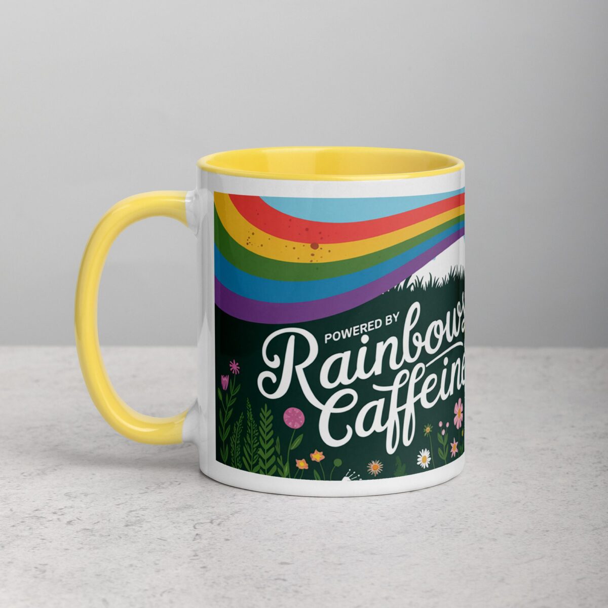 Powered by Rainbows and Caffeine Unicorn Mug - Image 20