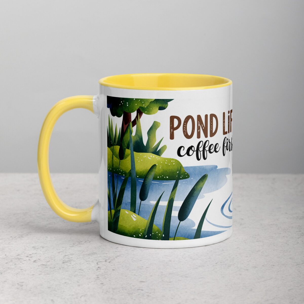 Pond Life, Coffee First Mug - Image 20