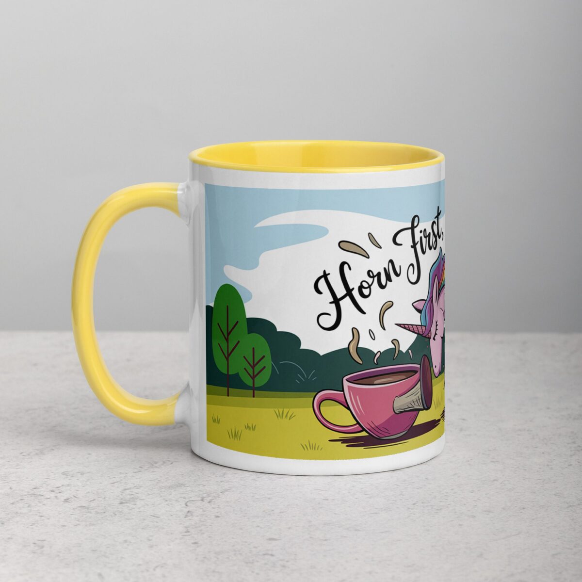 Horn First, Coffee Second Unicorn Mug - Image 20