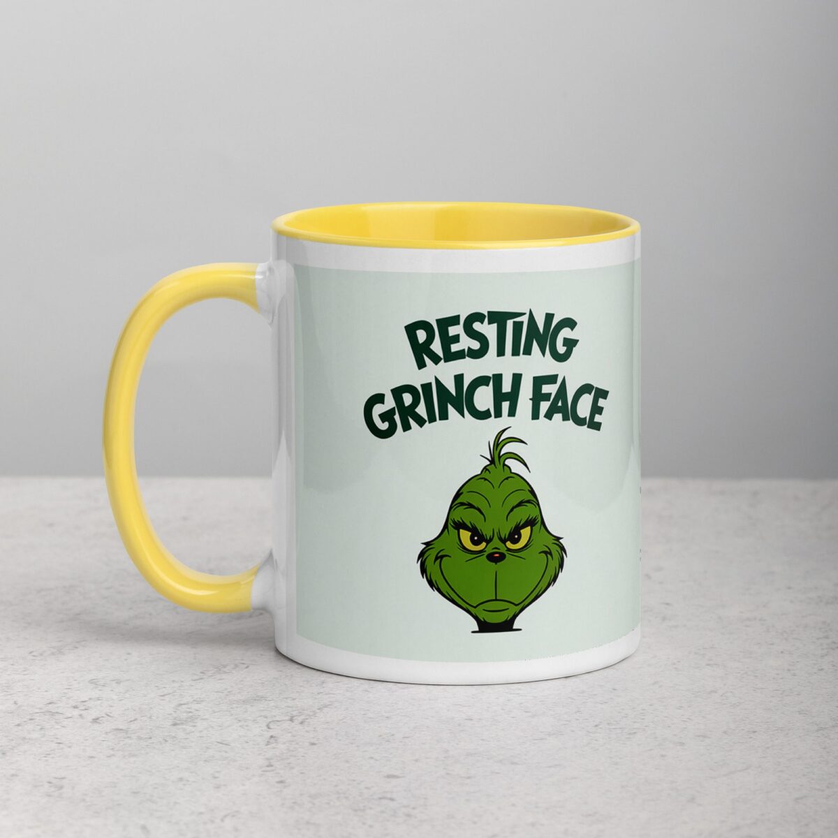 Resting Grinch Face Christmas Coffee Mug - Image 20
