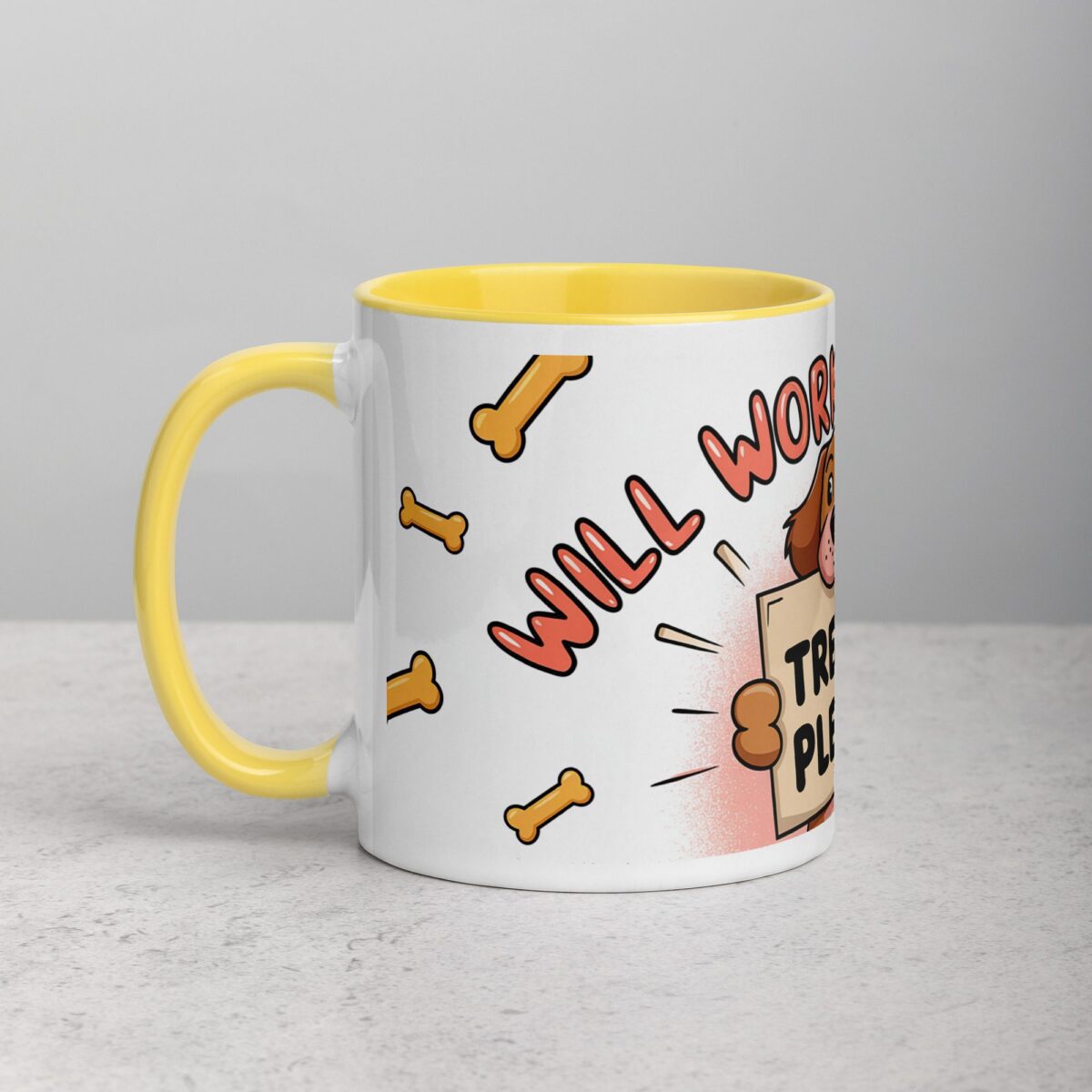 Will Work for Treats Dog Coffee Mug - Image 20