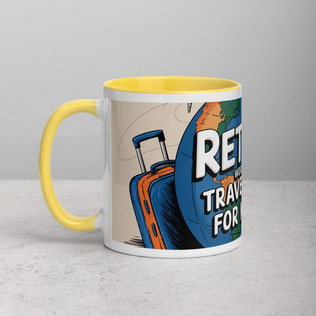 Retired: World’s Best Travel Agent for Myself Mug - Image 20