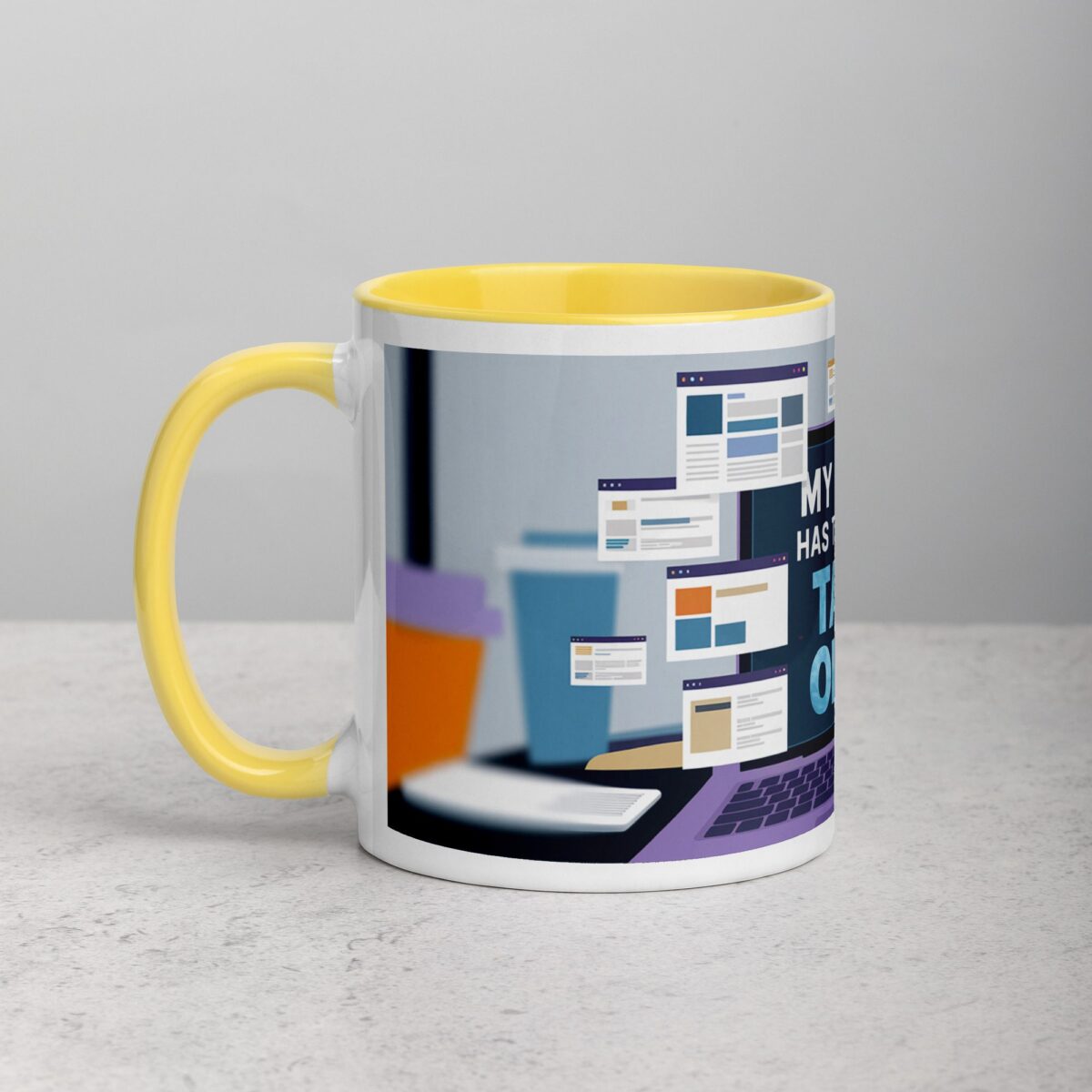 My Brain Has Too Many Tabs Open Sarcastic Mug - Image 20