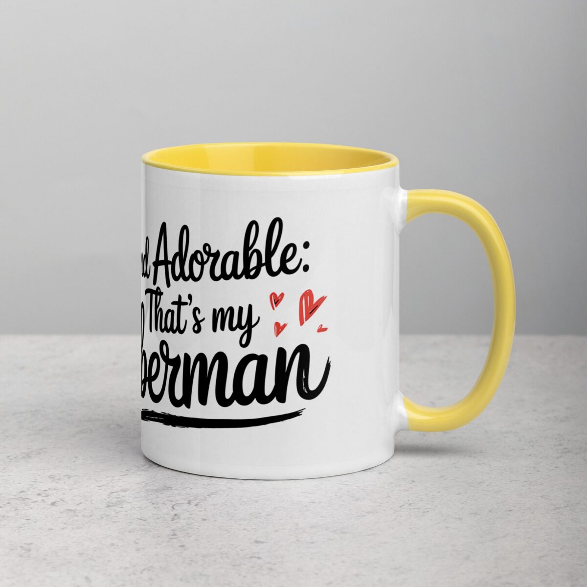 Alert and Adorable: That’s My Doberman Coffee Mug - Image 21