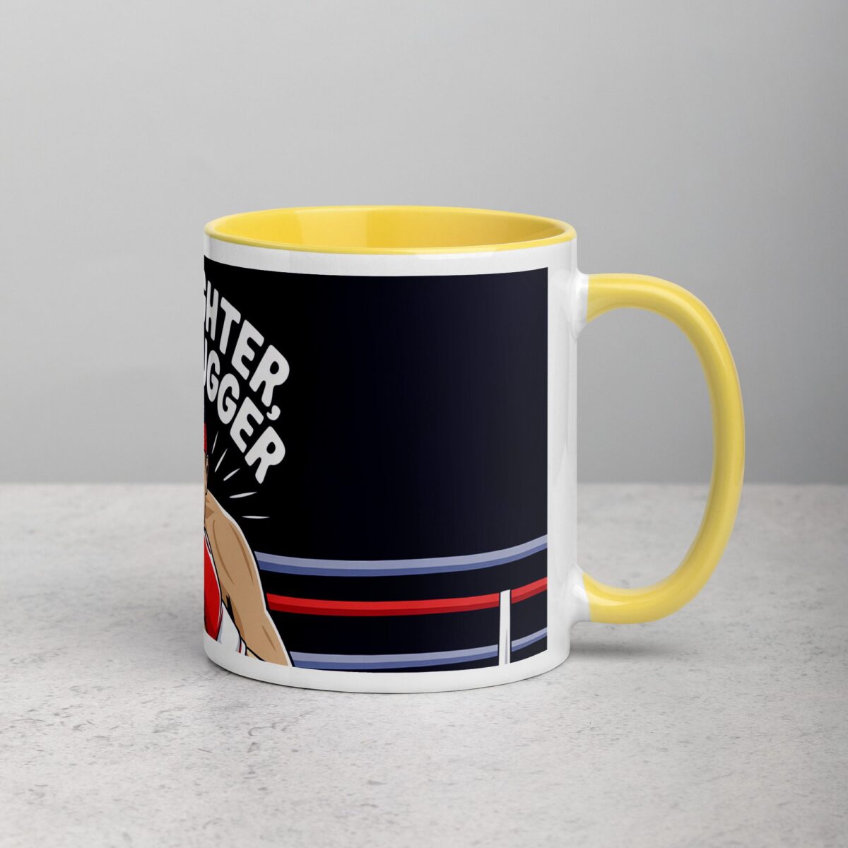 I’m a Fighter, Not a Hugger Boxing Mug - Image 21