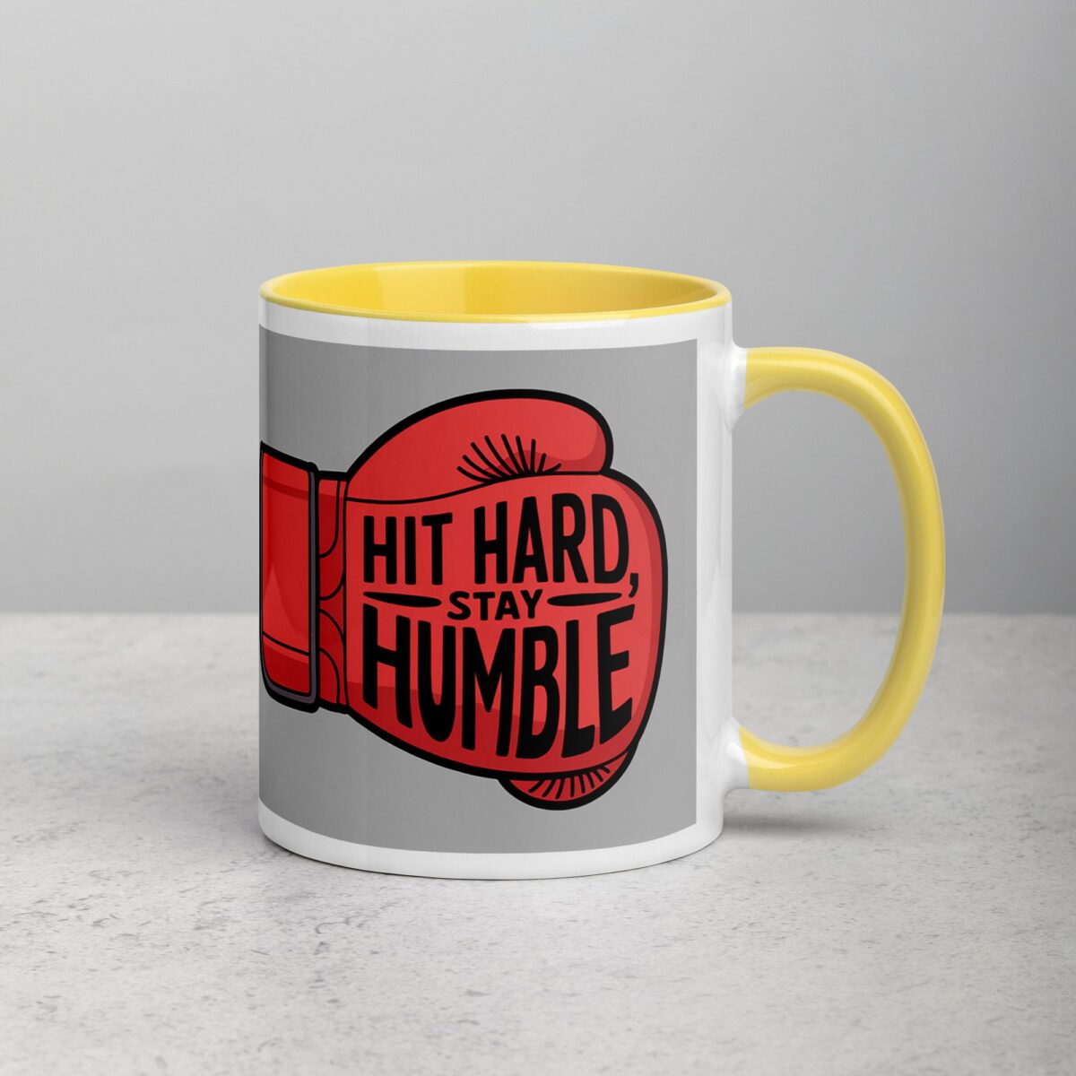 Hit Hard, Stay Humble Boxing Mug - Image 21