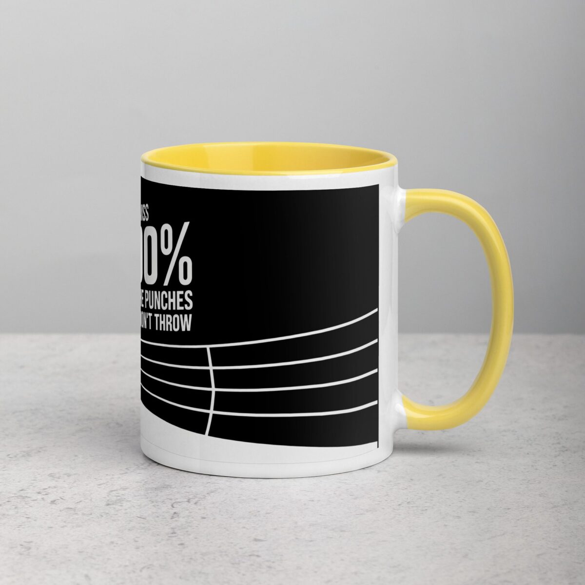 You Miss 100% of the Punches You Don’t Throw Boxing Mug - Image 21