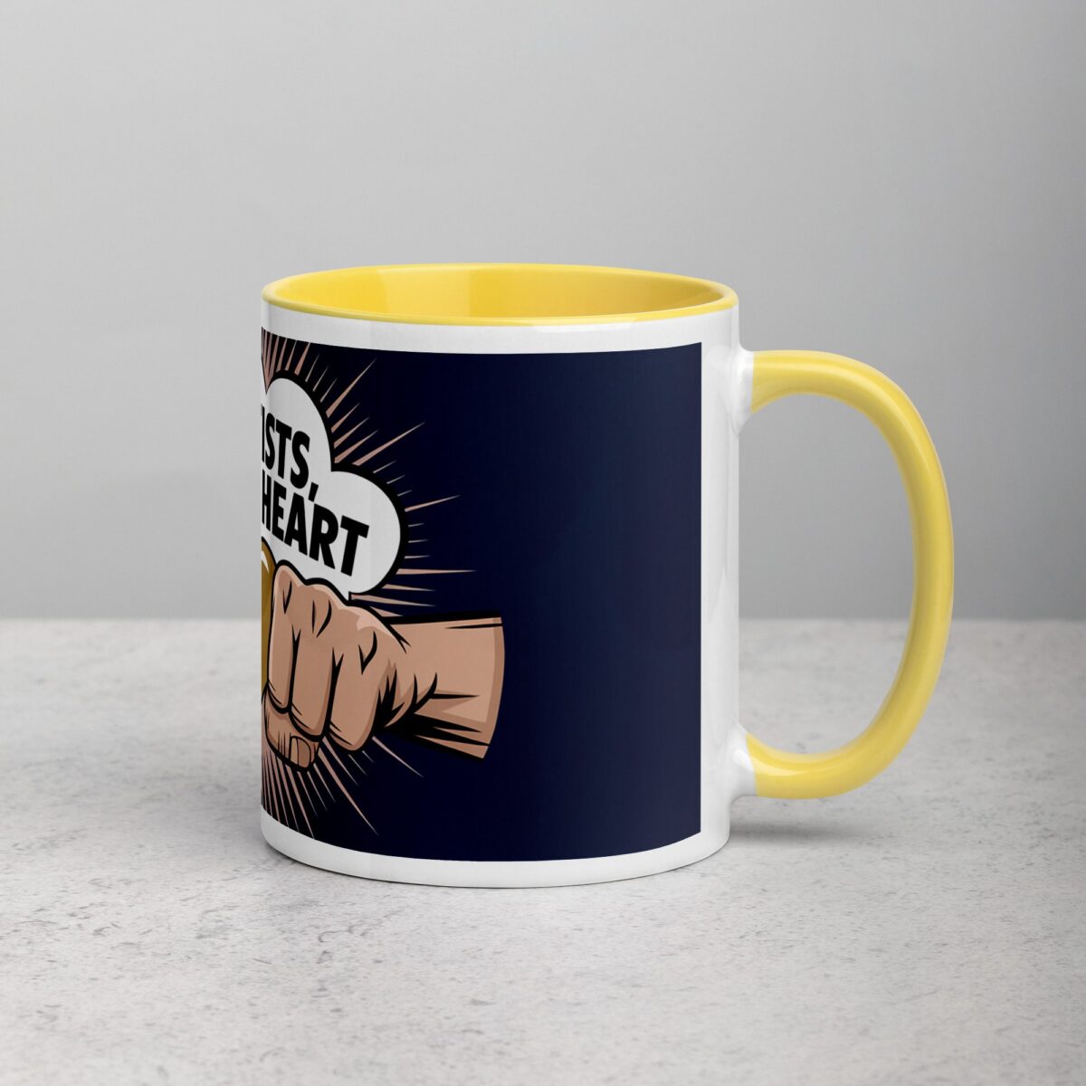 Iron Fists, Golden Heart Boxing Mug - Image 21