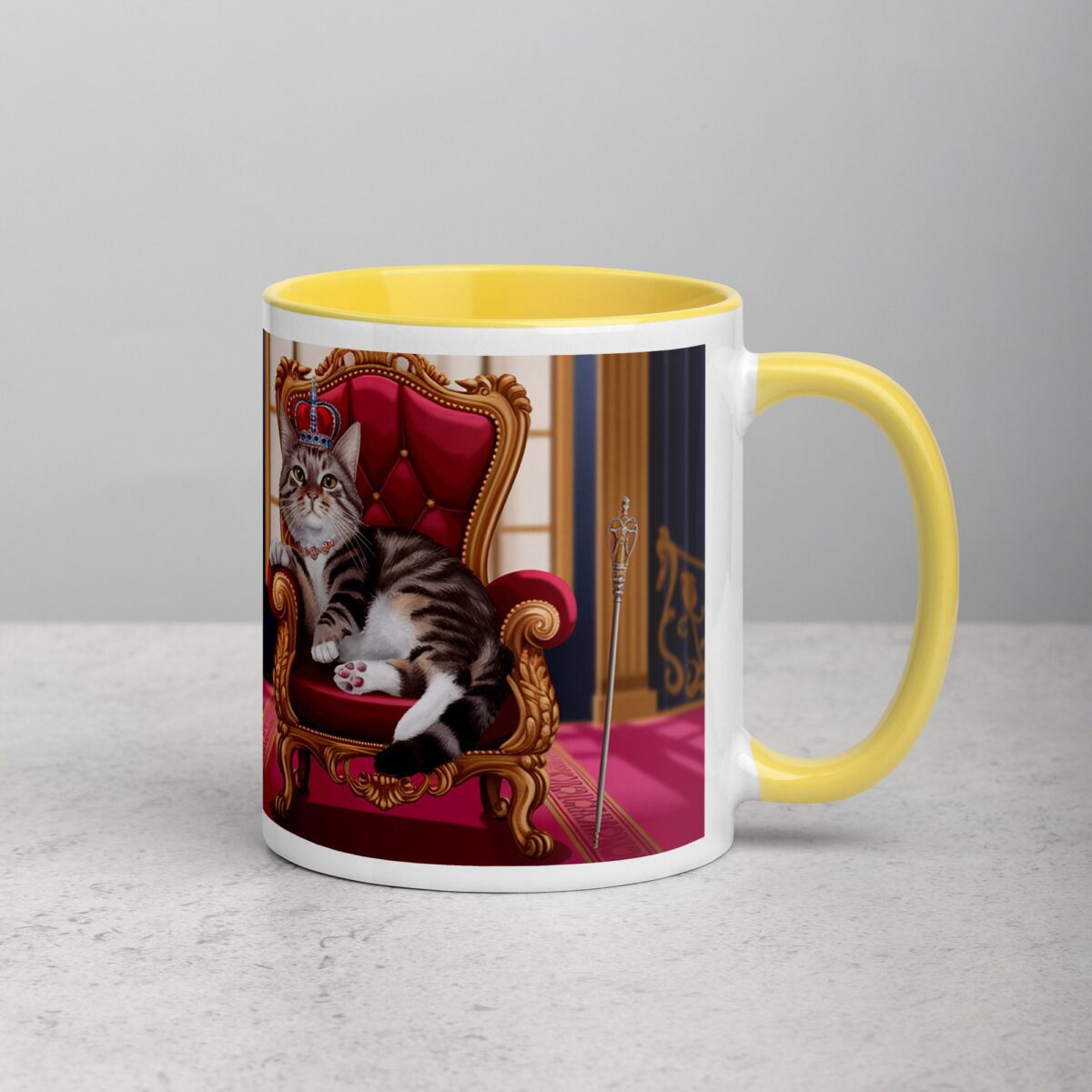 I Work Hard So My Cat Can Live Like Royalty Mug - Image 21