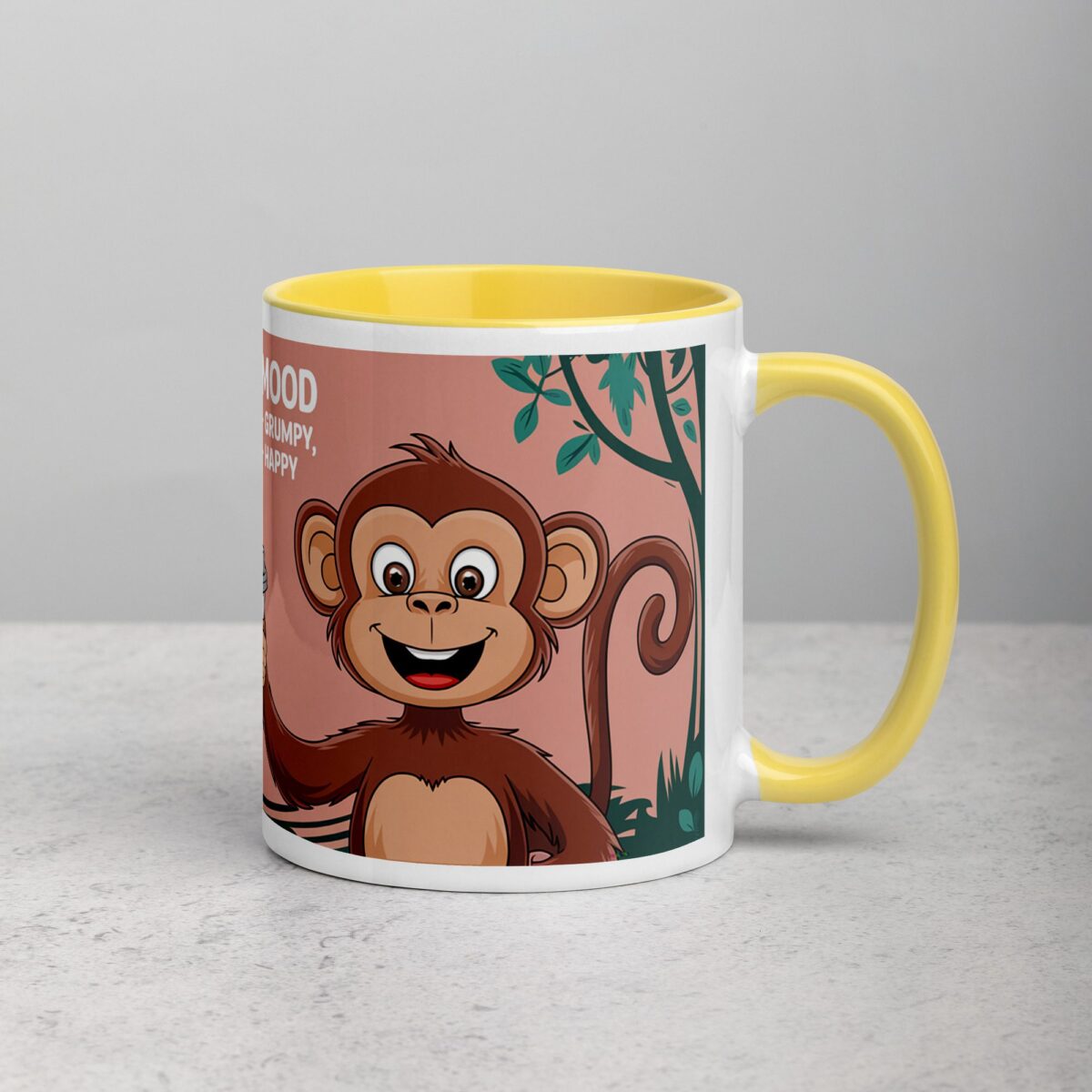 Monkey Mood: Decaffeinated = Grumpy, Caffeinated = Happy Mug - Image 21
