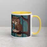 Feathers Fluffed, Coffee Cup Clutched Owl Mug - Image 21
