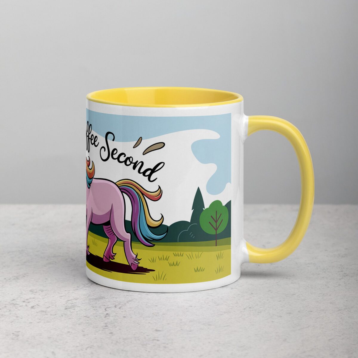 Horn First, Coffee Second Unicorn Mug - Image 21