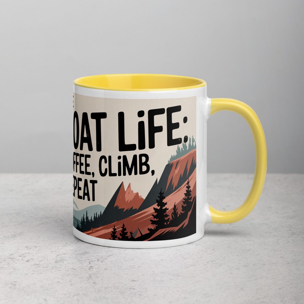 The Goat Life: Coffee, Climb, Repeat Mug - Image 21