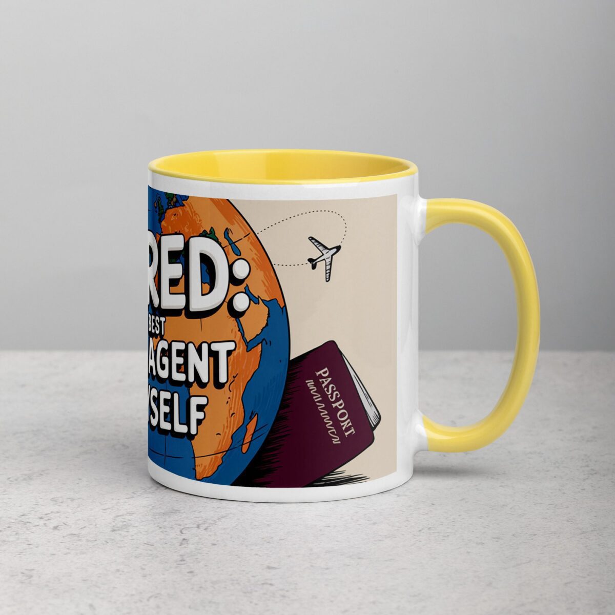 Retired: World’s Best Travel Agent for Myself Mug - Image 21