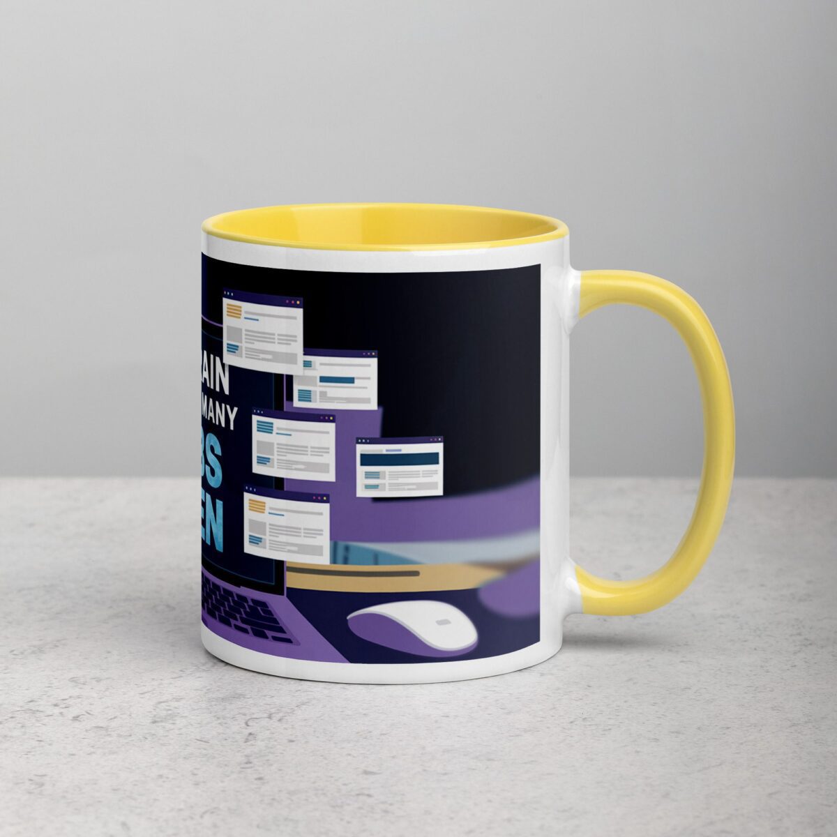 My Brain Has Too Many Tabs Open Sarcastic Mug - Image 21