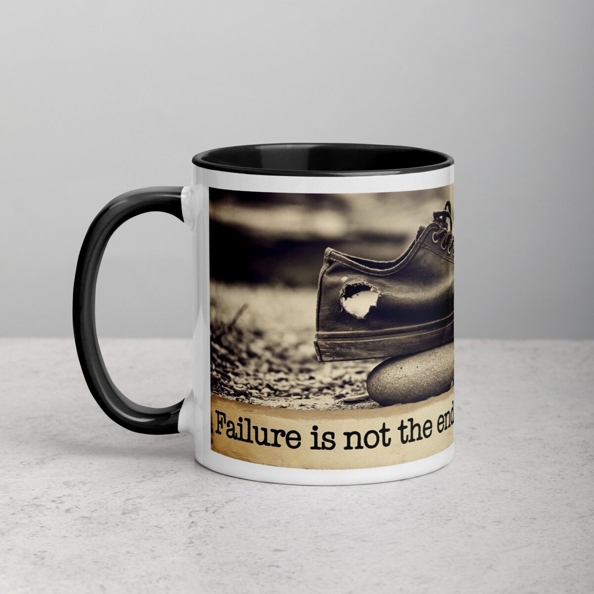 Failure is Not the End, It's a Stepping Stone. Inspirational Mug - Image 2