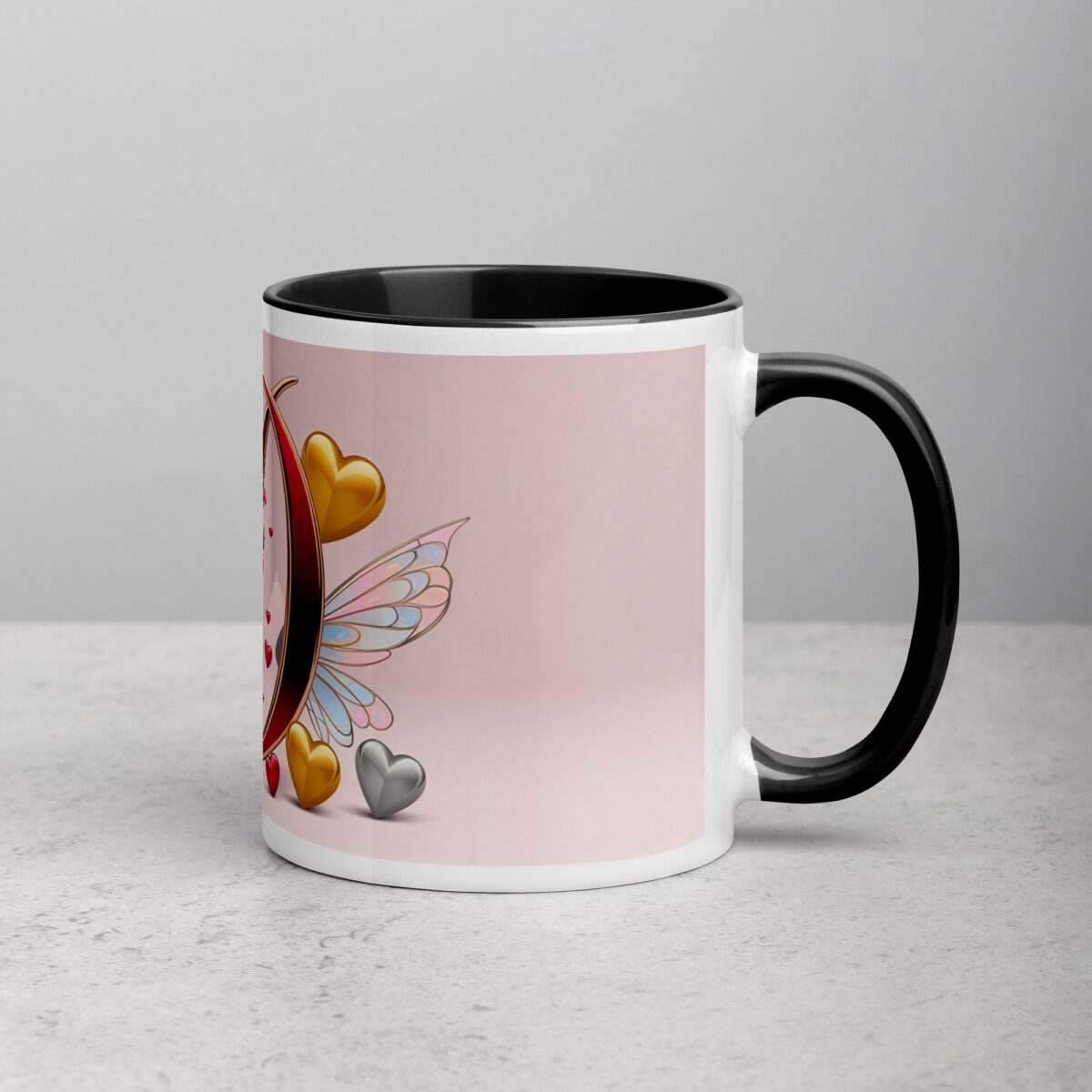 D - Letter Monogram Coffee Mug & Tea Cup - Image 3