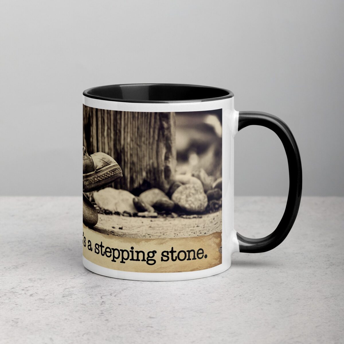 Failure is Not the End, It's a Stepping Stone. Inspirational Mug - Image 3