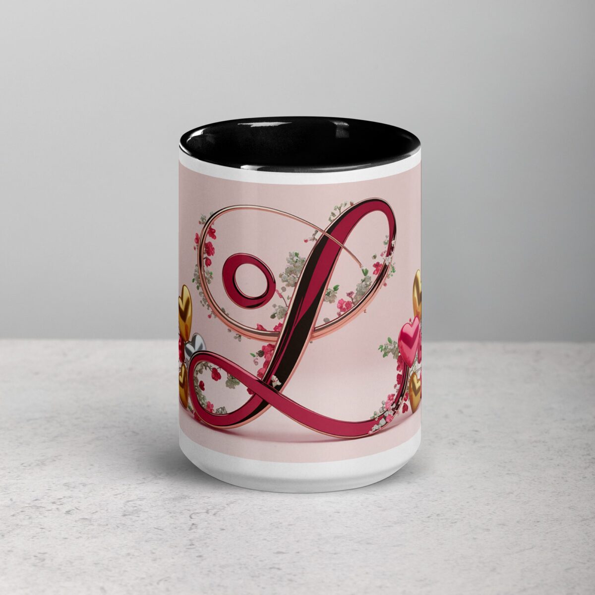 L - Letter Monogram Coffee Mug & Tea Cup - Image 4