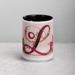 L - Letter Monogram Coffee Mug & Tea Cup - Image 4