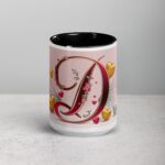 D - Letter Monogram Coffee Mug & Tea Cup - Image 4