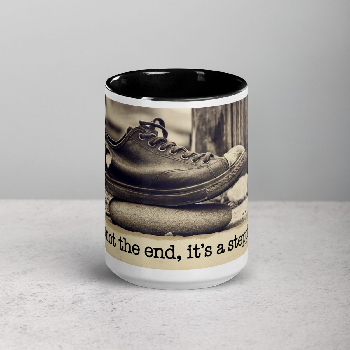 Failure is Not the End, It's a Stepping Stone. Inspirational Mug - Image 4