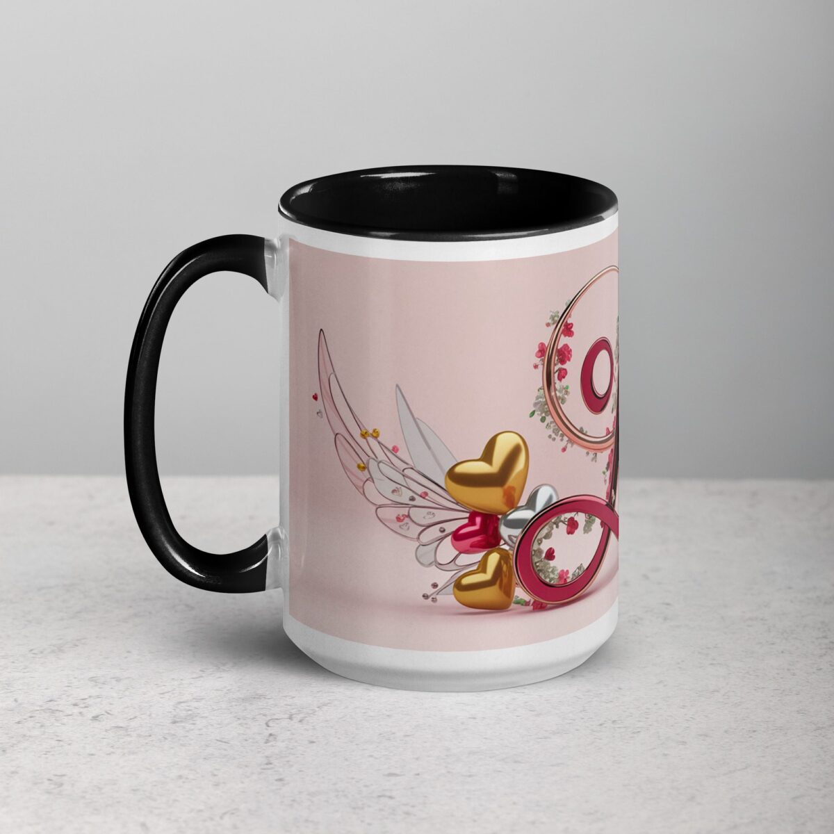 L - Letter Monogram Coffee Mug & Tea Cup - Image 5