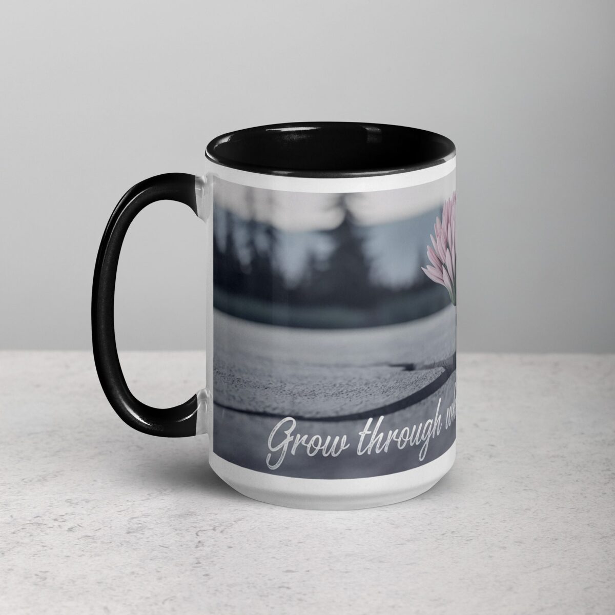 Grow Through What You Go Through. Inspirational Mugs - Image 5