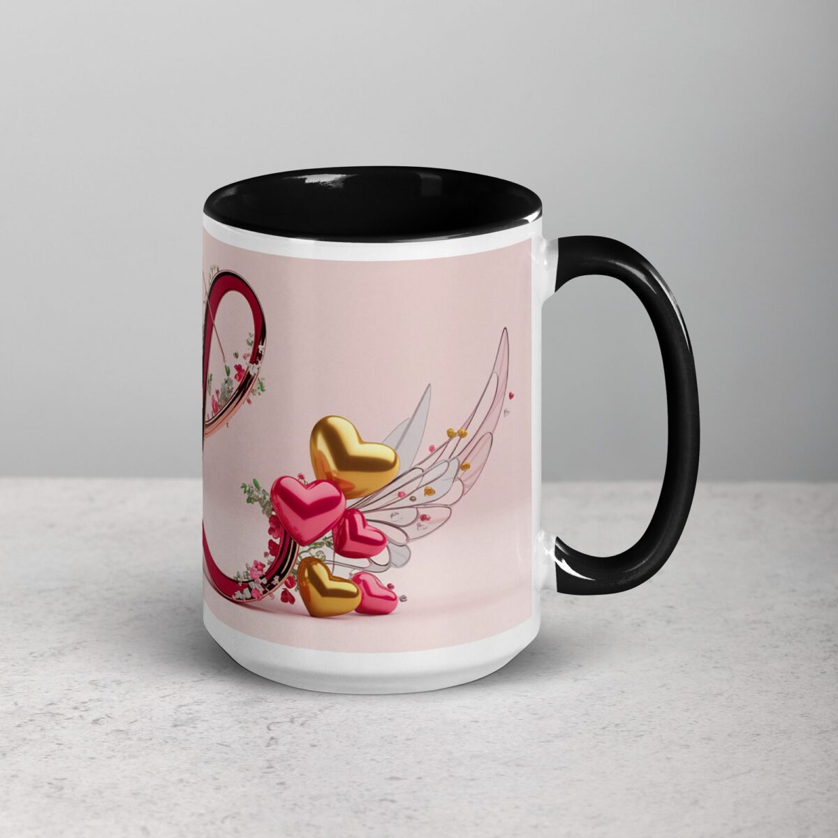 L - Letter Monogram Coffee Mug & Tea Cup - Image 6
