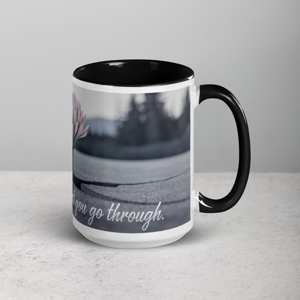 Grow Through What You Go Through. Inspirational Mugs - Image 6