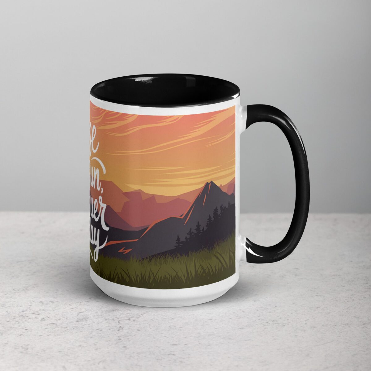 Rise with the Sun, Conquer the Day. Inspirational Mug - Image 6