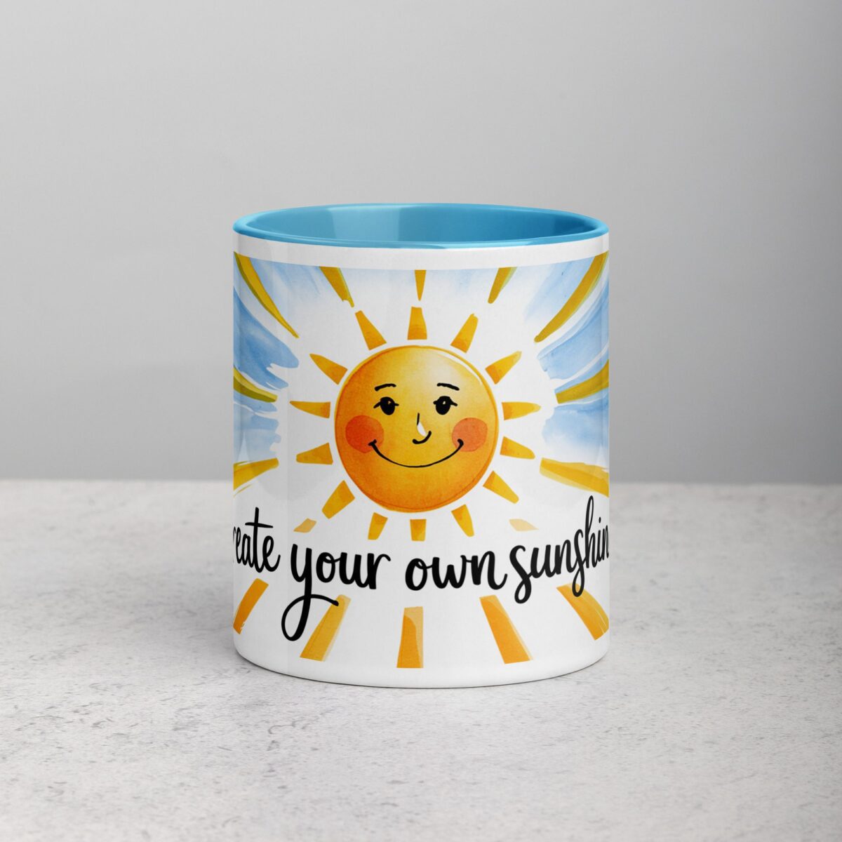 Create Your Own Sunshine. Inspirational Mug - Image 13