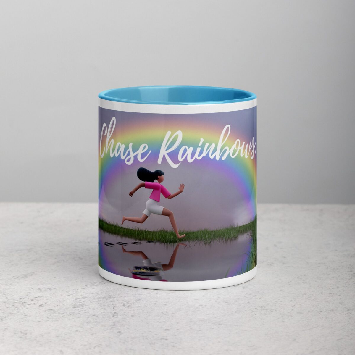 Chase Rainbows. Inspirational Mug - Image 13