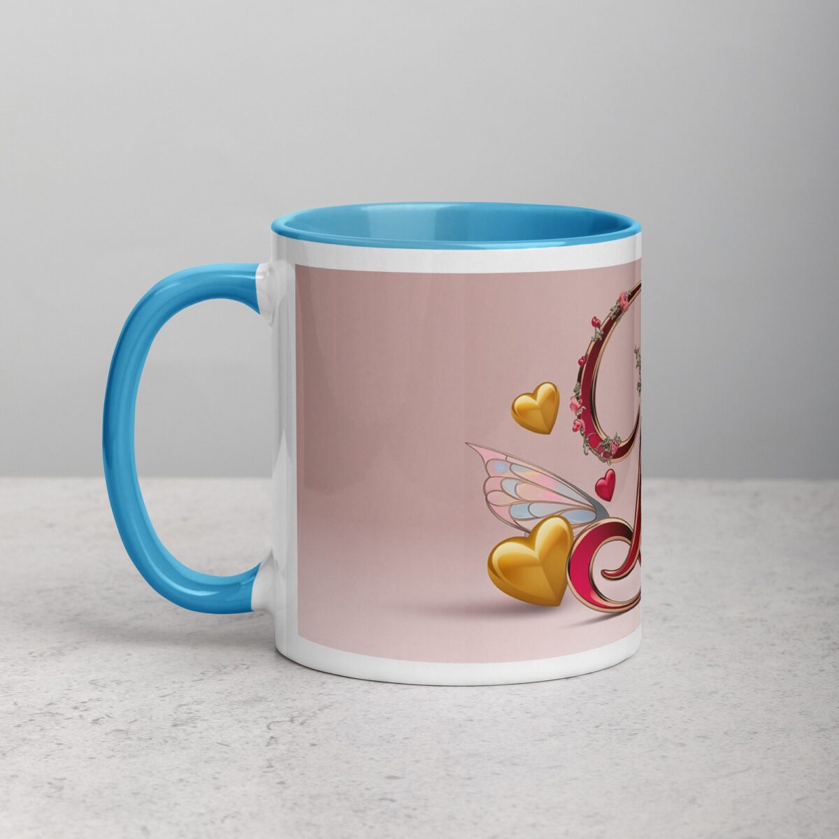 D - Letter Monogram Coffee Mug & Tea Cup - Image 14