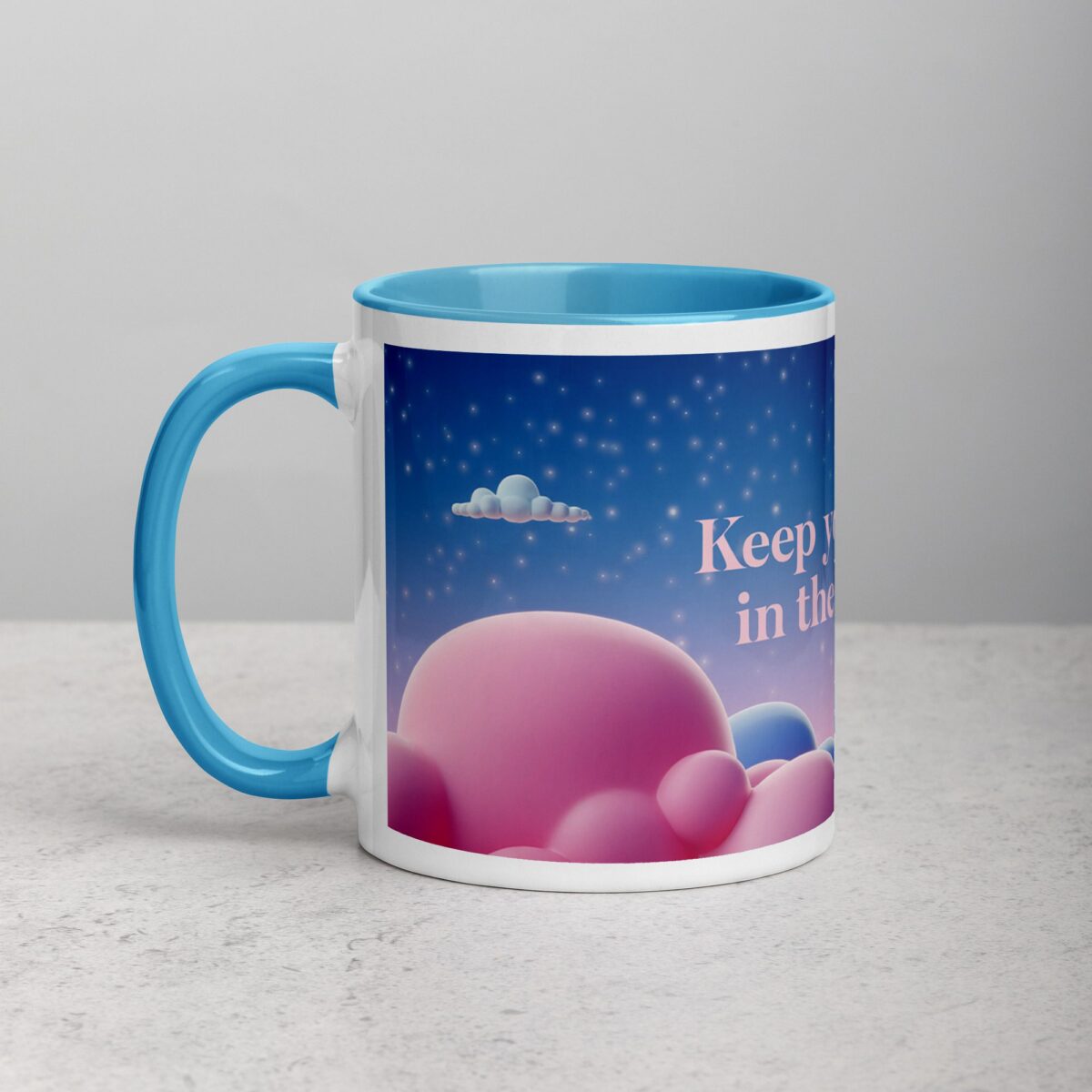 Keep Your Head in the Clouds. Inspirational Mug - Image 14