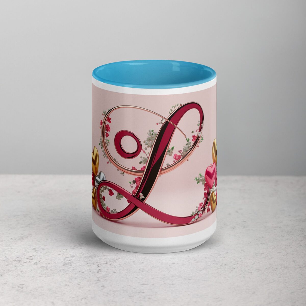 L - Letter Monogram Coffee Mug & Tea Cup - Image 16