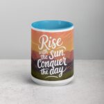 Rise with the Sun, Conquer the Day. Inspirational Mug - Image 16