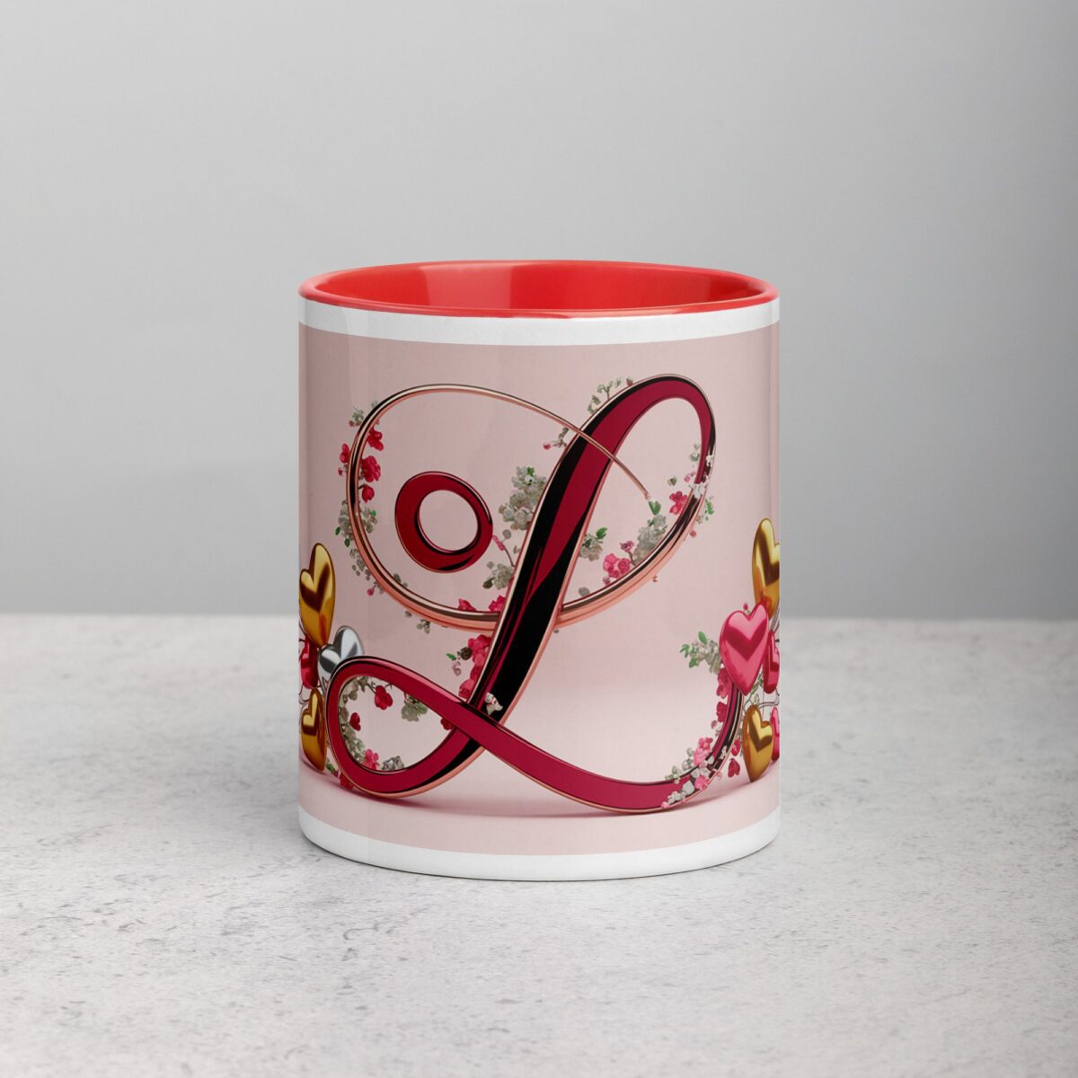 L - Letter Monogram Coffee Mug & Tea Cup - Image 7