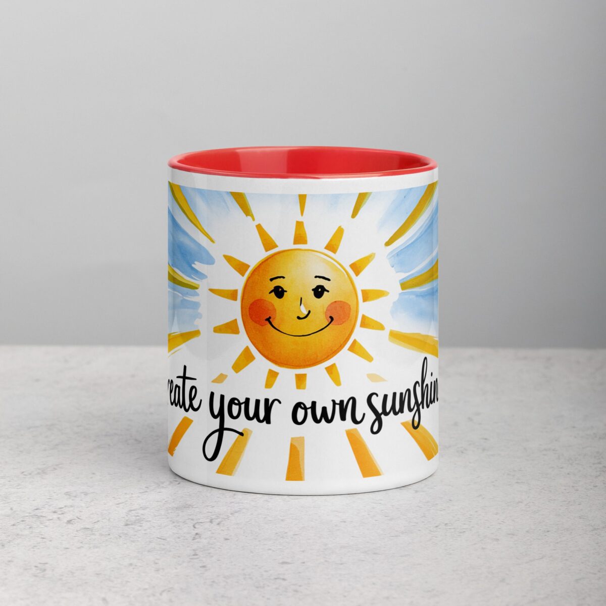 Create Your Own Sunshine. Inspirational Mug - Image 7