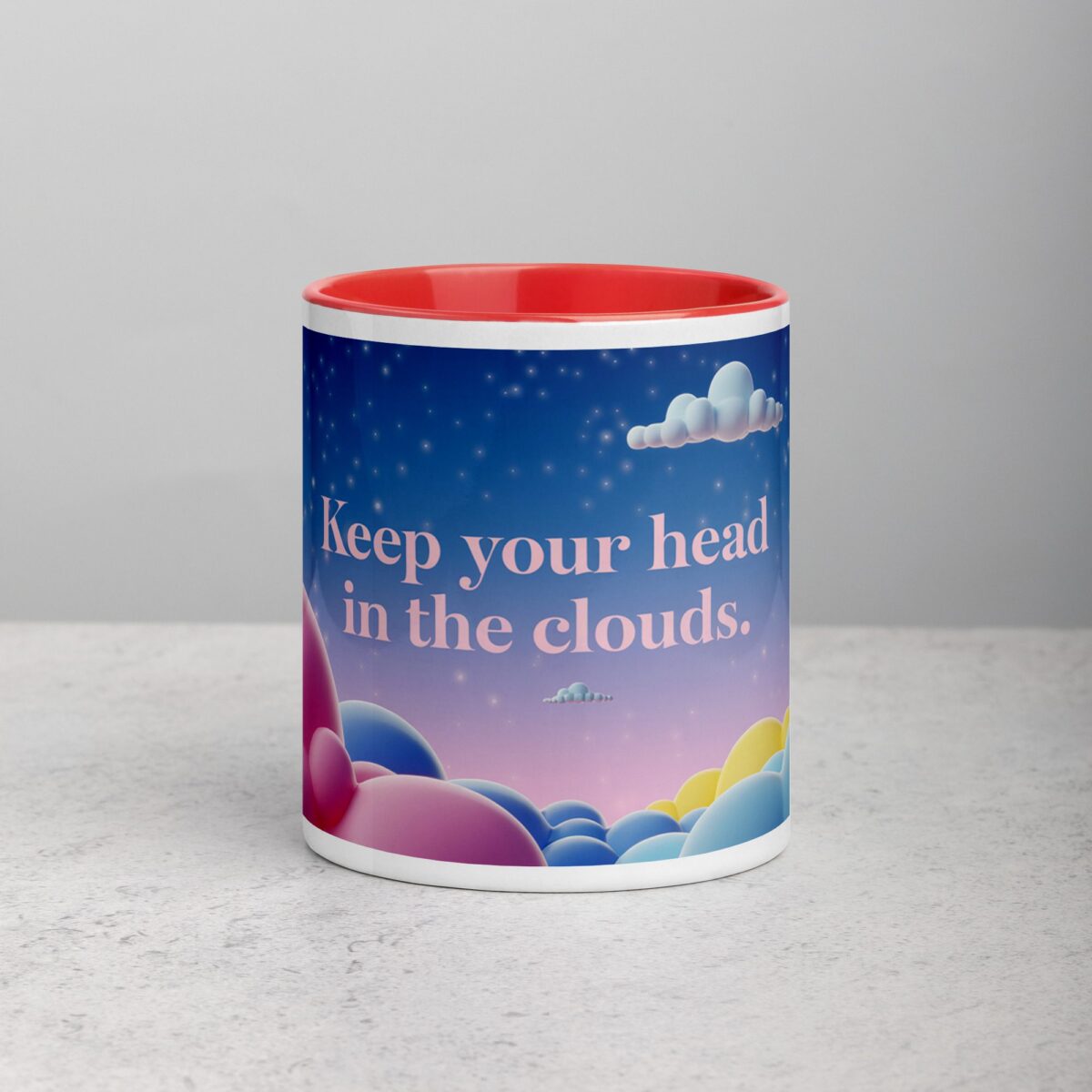 Keep Your Head in the Clouds. Inspirational Mug - Image 7