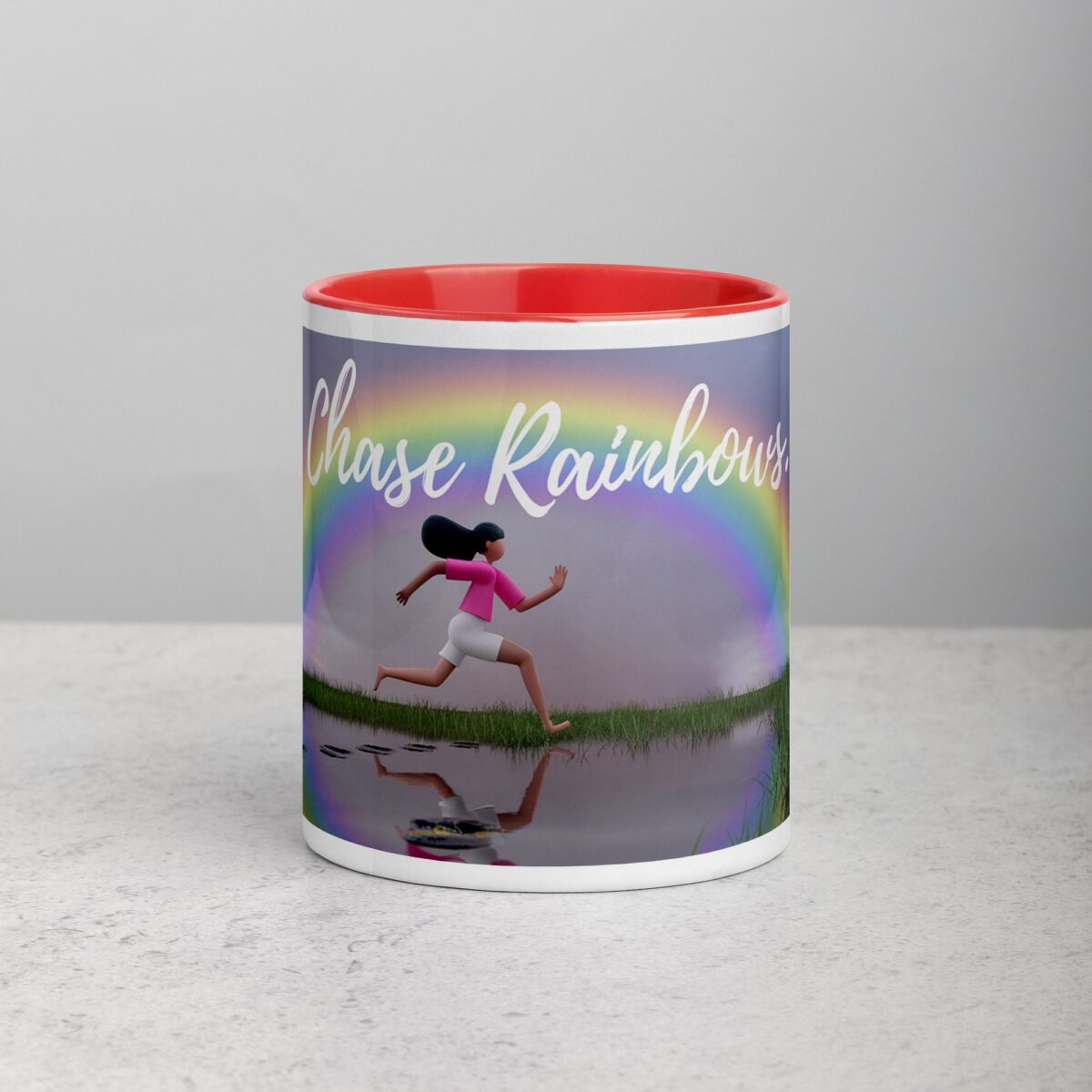 Chase Rainbows. Inspirational Mug - Image 7