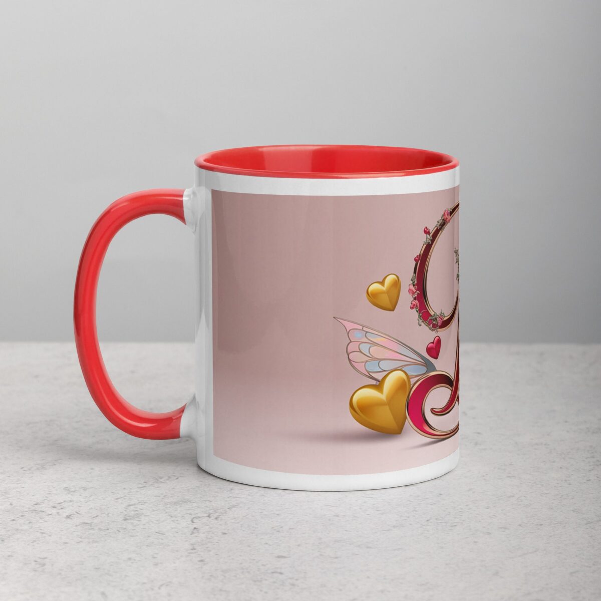 D - Letter Monogram Coffee Mug & Tea Cup - Image 8