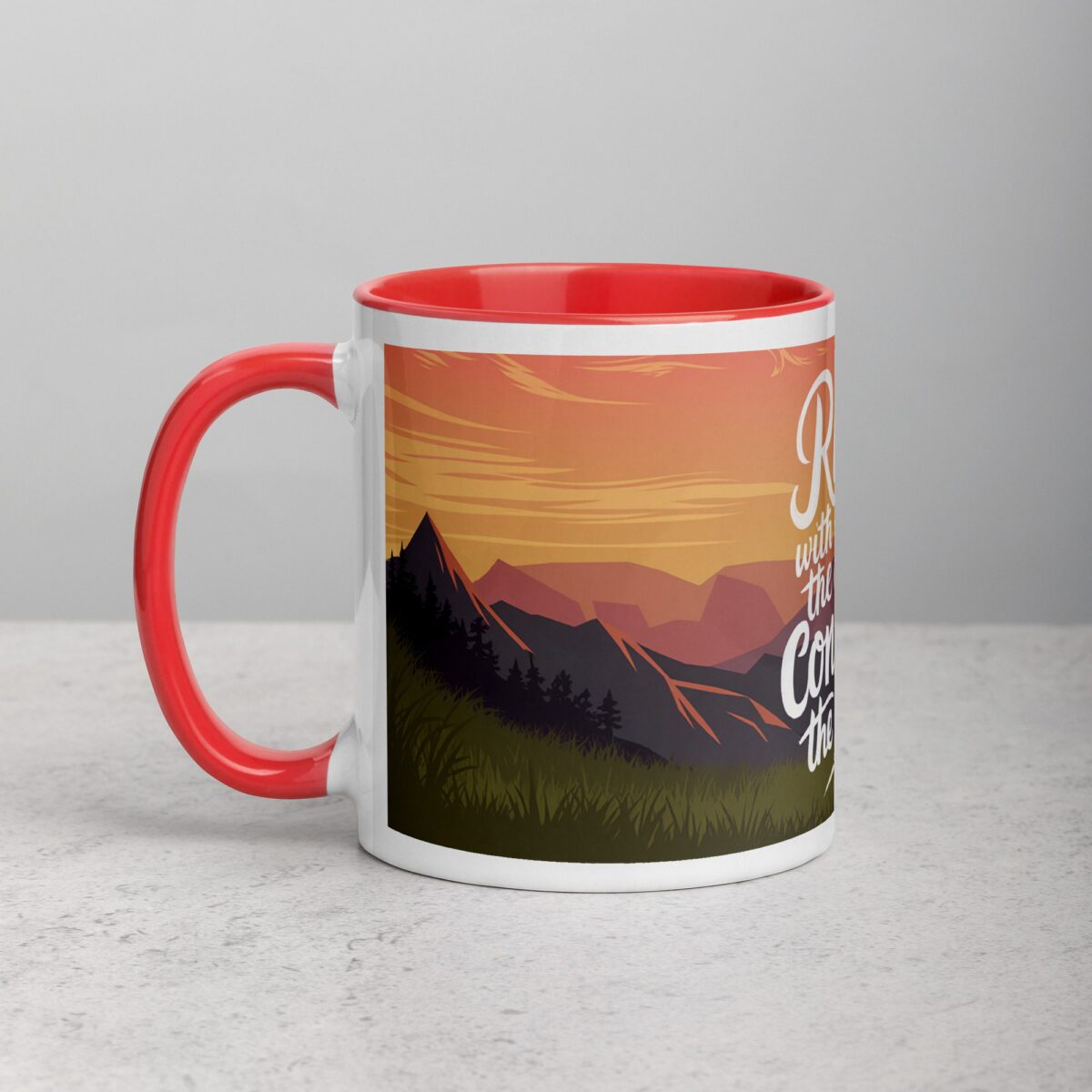 Rise with the Sun, Conquer the Day. Inspirational Mug - Image 8