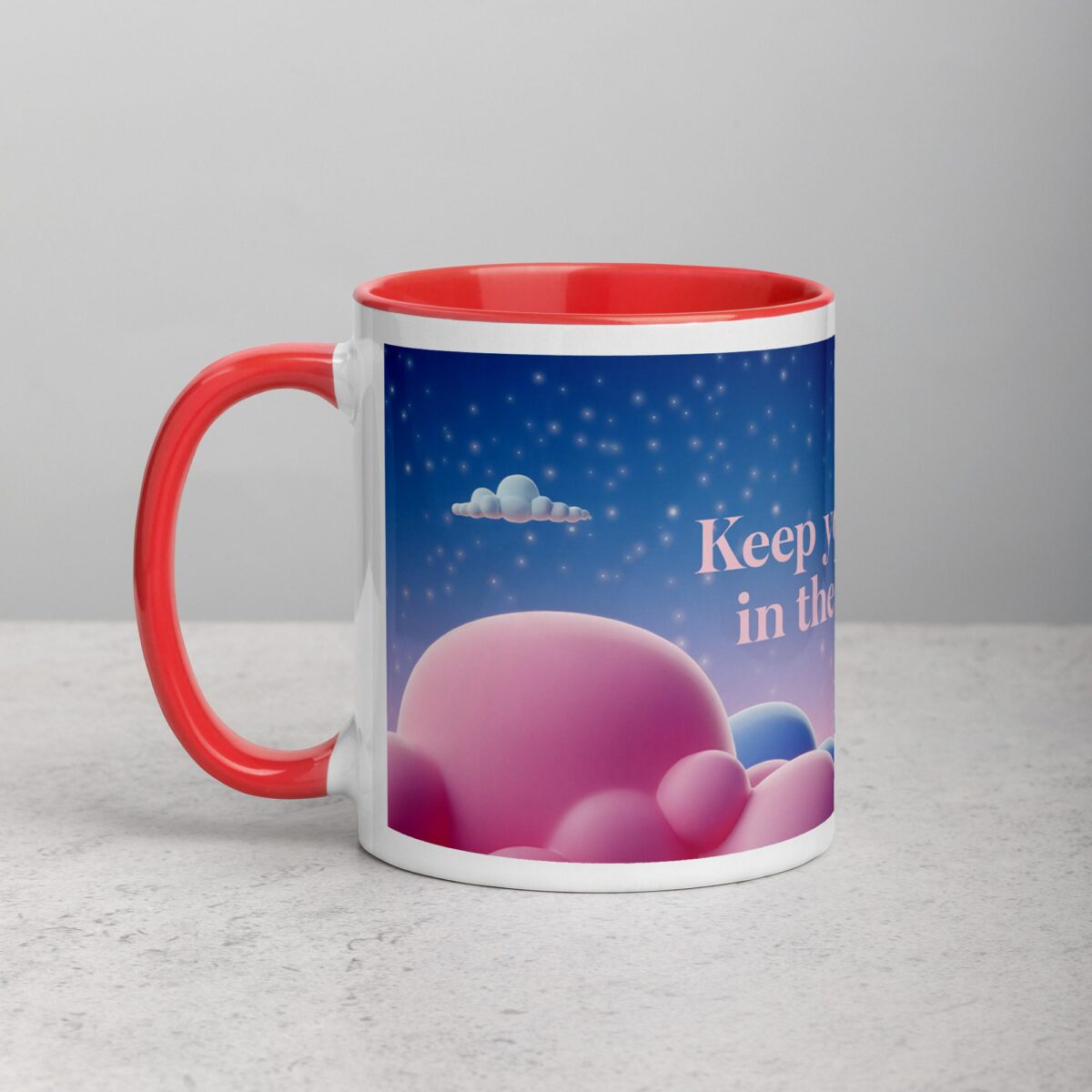 Keep Your Head in the Clouds. Inspirational Mug - Image 8