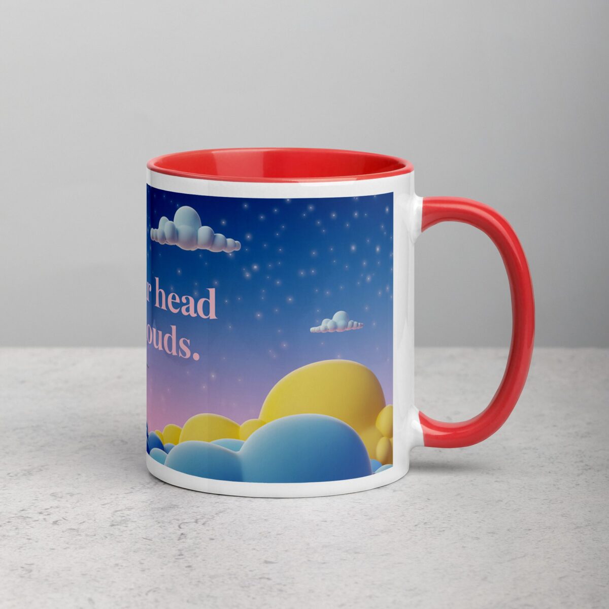 Keep Your Head in the Clouds. Inspirational Mug - Image 9
