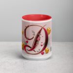 D - Letter Monogram Coffee Mug & Tea Cup - Image 10