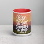 Rise with the Sun, Conquer the Day. Inspirational Mug - Image 10