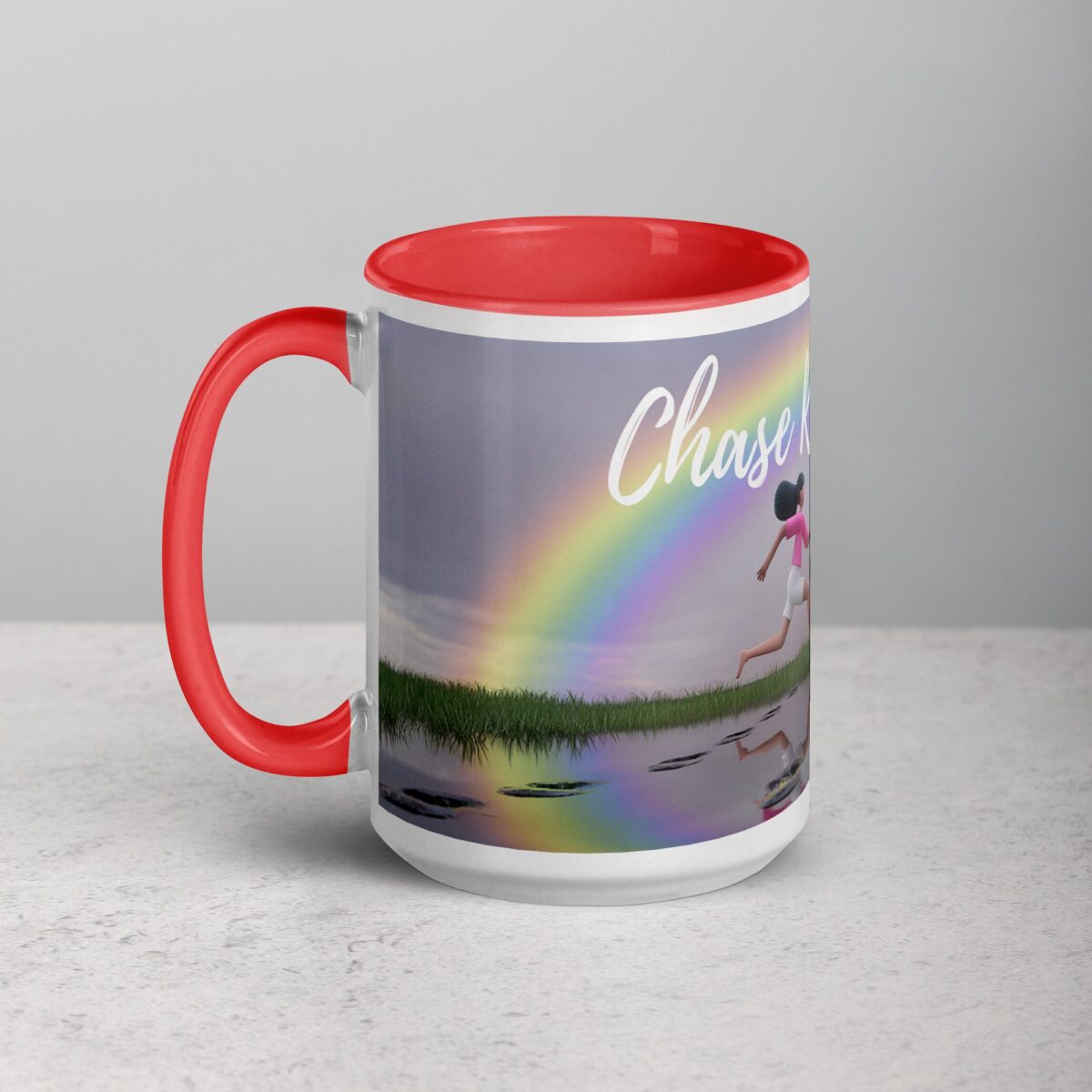Chase Rainbows. Inspirational Mug - Image 11