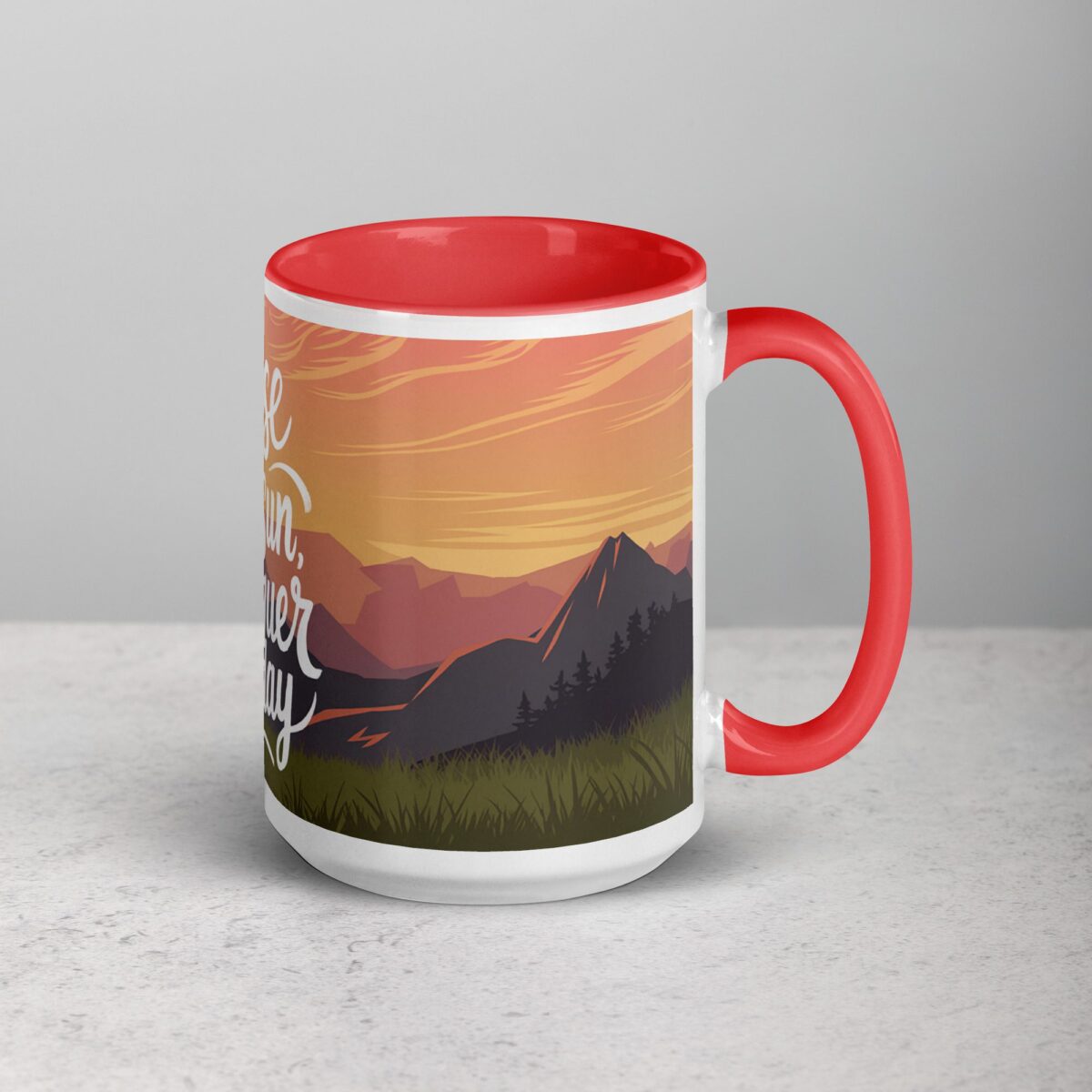 Rise with the Sun, Conquer the Day. Inspirational Mug - Image 12