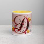 D - Letter Monogram Coffee Mug & Tea Cup - Image 19